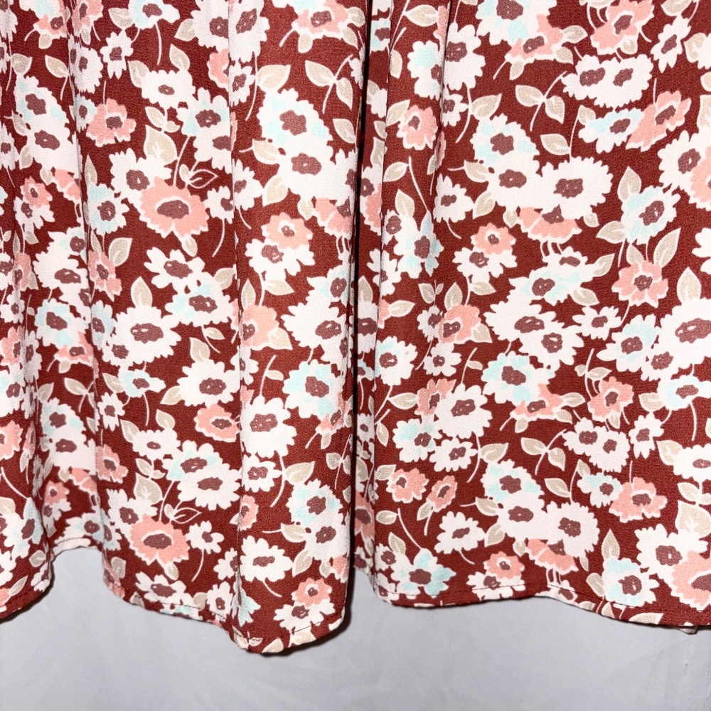 Croft & Barrow 3/4 Sleeve Floral Blouse - Picture 5 of 9